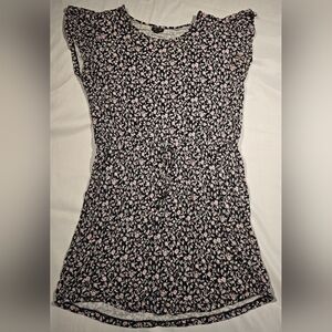 Ana Womens Dress Floral Print Flutter Sleeve Dress SZ XXL